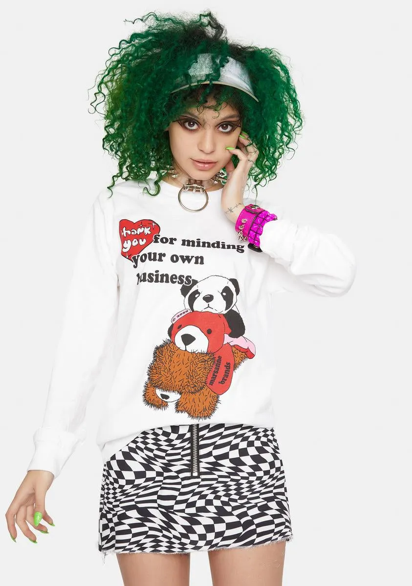 Tysm Long Sleeve Graphic Tee sold by Dolls Kill
