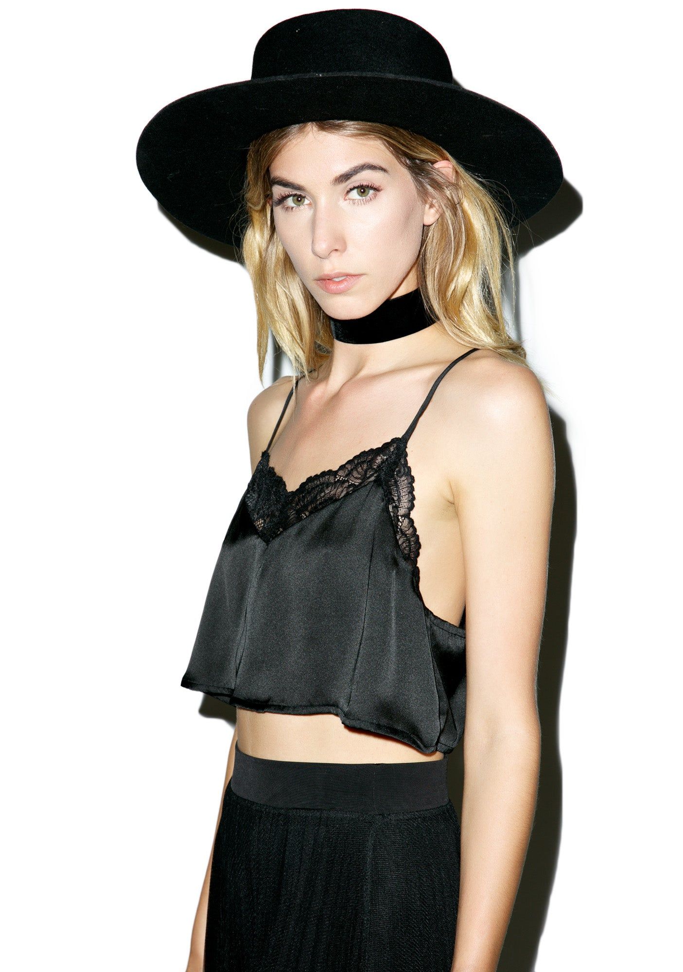 Between The Sheets Satin Tank sold by Dolls Kill product image thumbnail 4