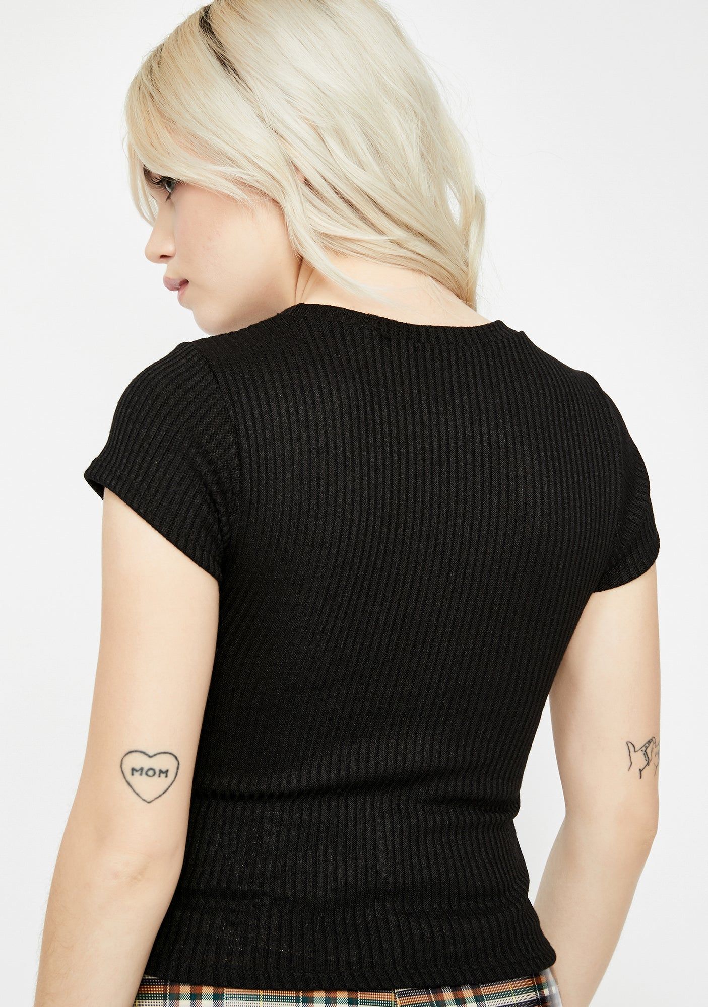 Disorderly Baddie Ribbed Tee sold by Dolls Kill product image thumbnail 4