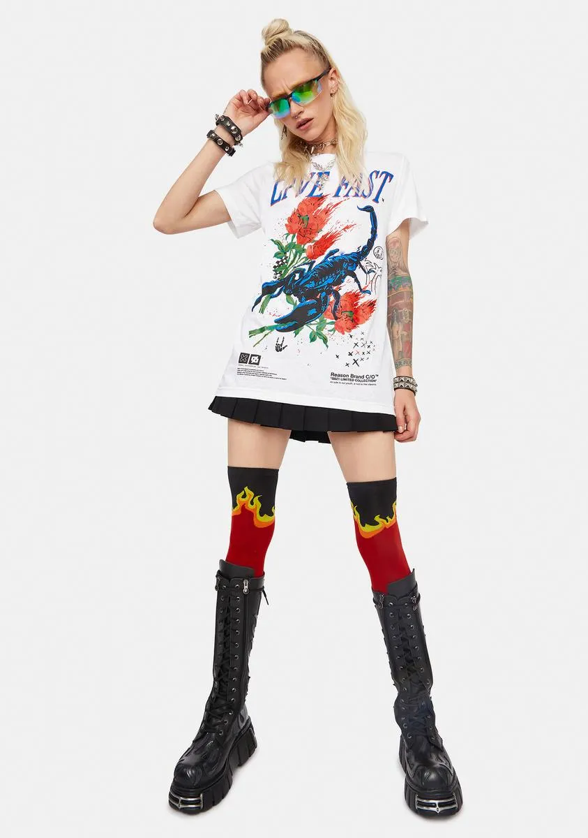 Live Fast Graphic Tee sold by Dolls Kill product image thumbnail 3