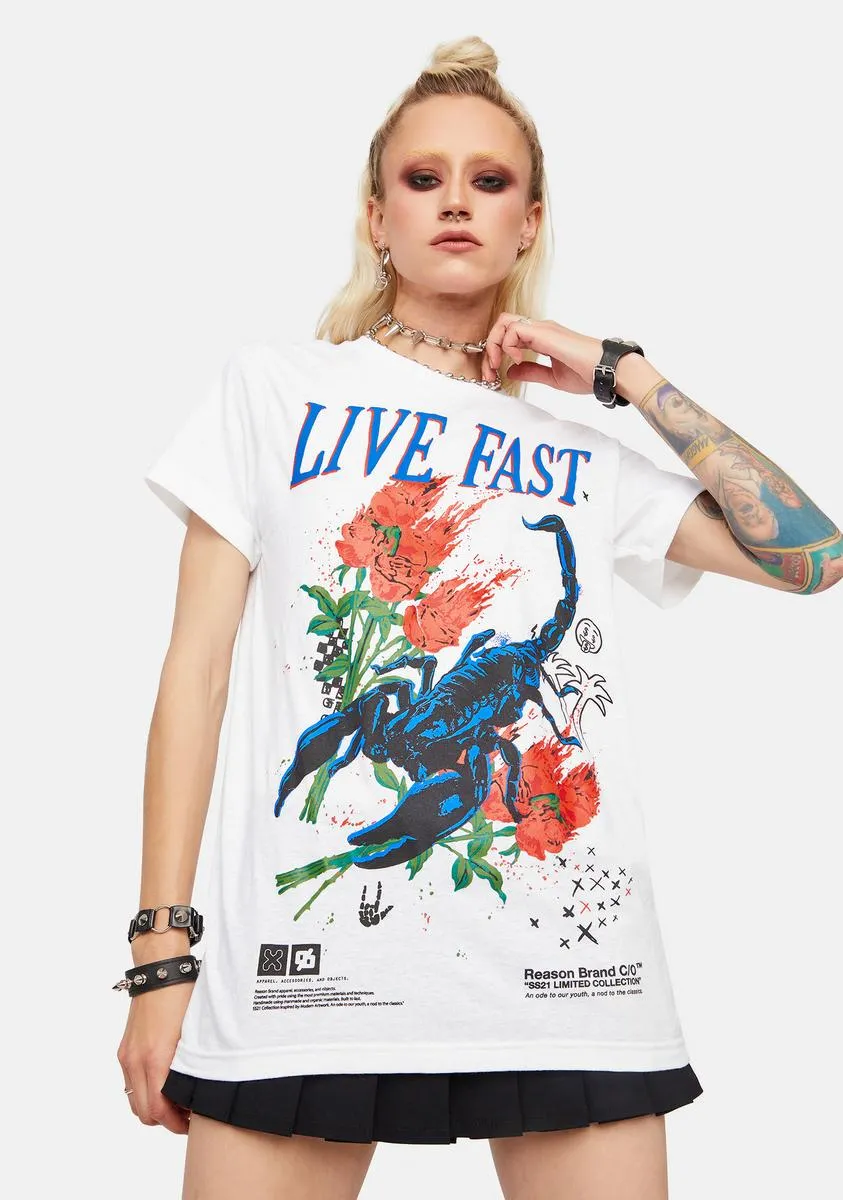 Live Fast Graphic Tee sold by Dolls Kill