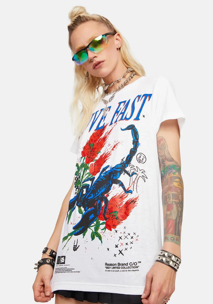Live Fast Graphic Tee sold by Dolls Kill product image thumbnail 2