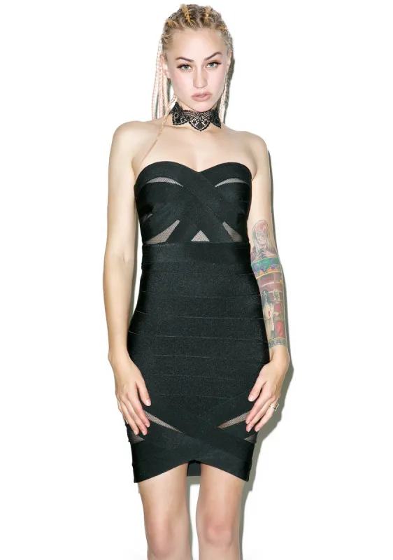 I Ain’t Sorry Bandage Tube Dress sold by Dolls Kill