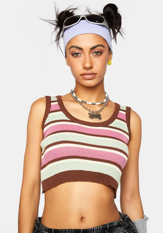 Knit Crop Top sold by Dolls Kill