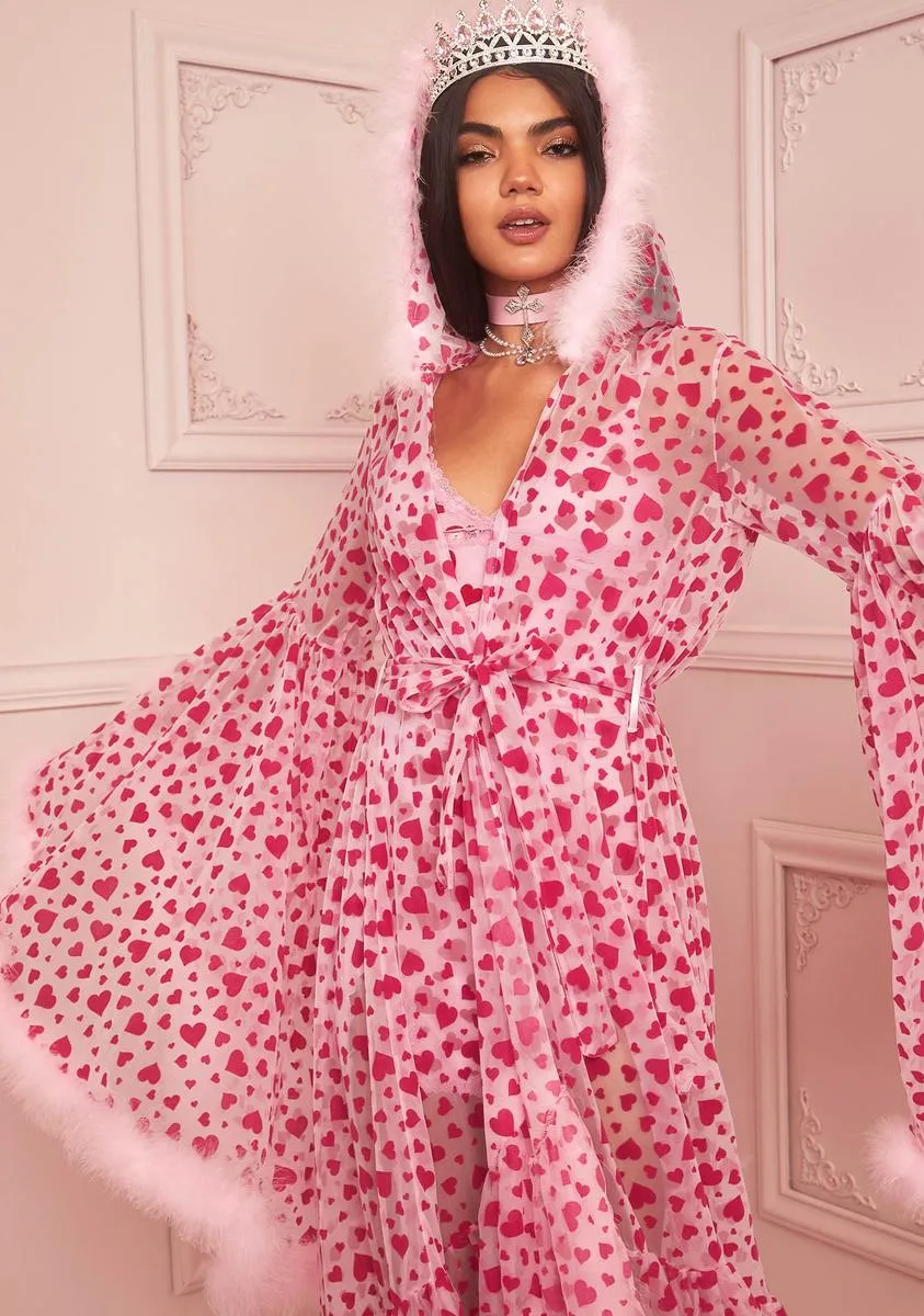 Love Surrounds Me Marabou Robe sold by Dolls Kill product image thumbnail 2