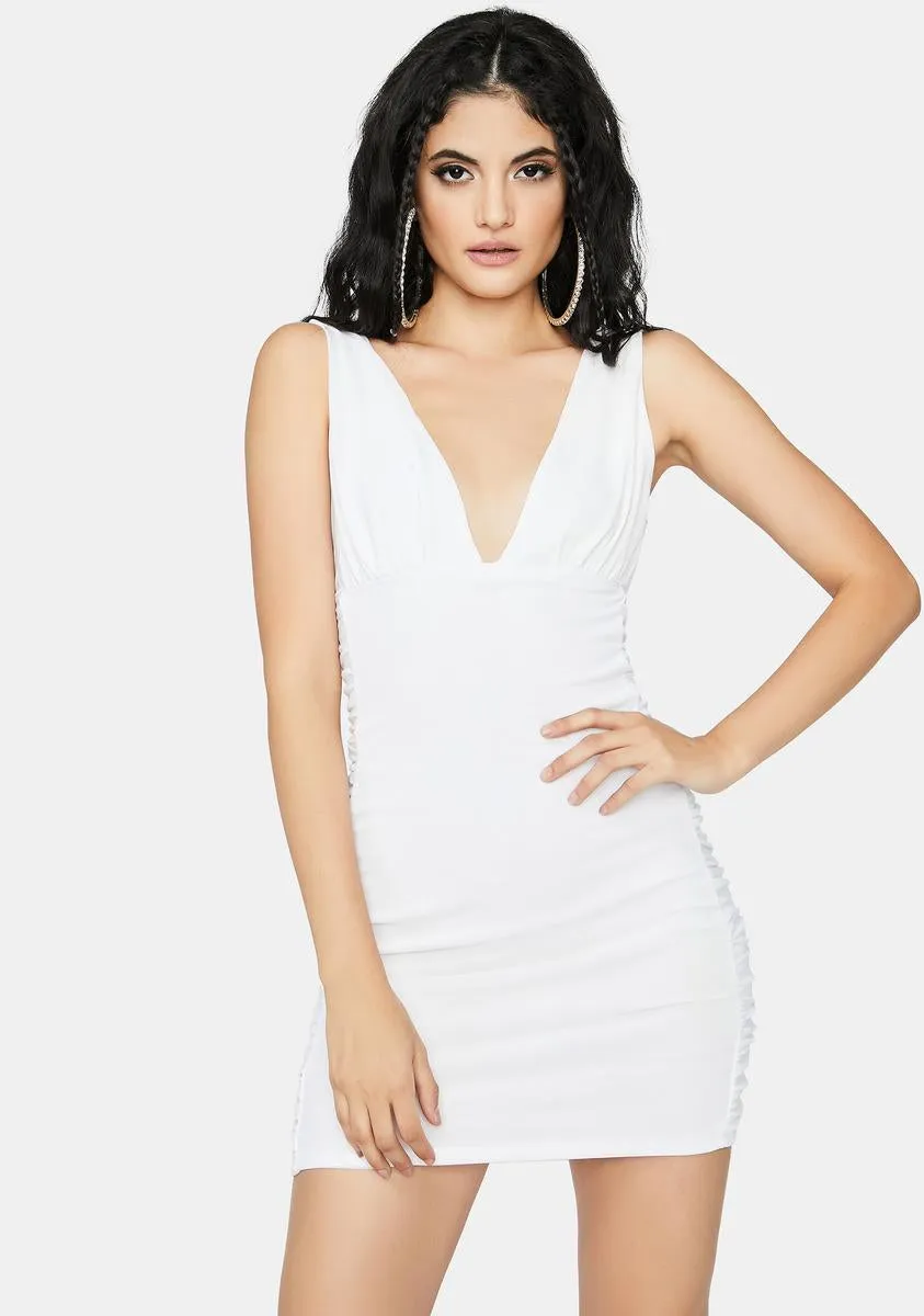 Center Of Attention Ruched Dress sold by Dolls Kill