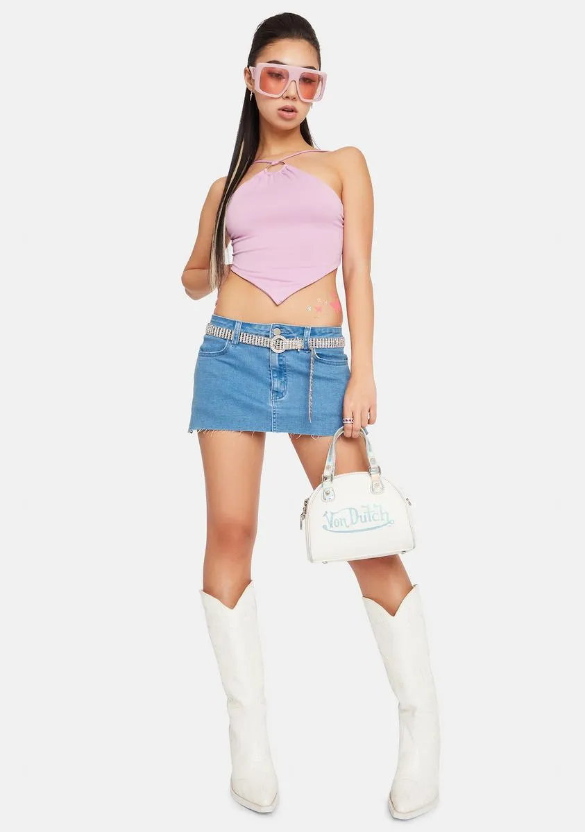 Lavender Look My Way Halter Scarf Top sold by Dolls Kill product image thumbnail 3