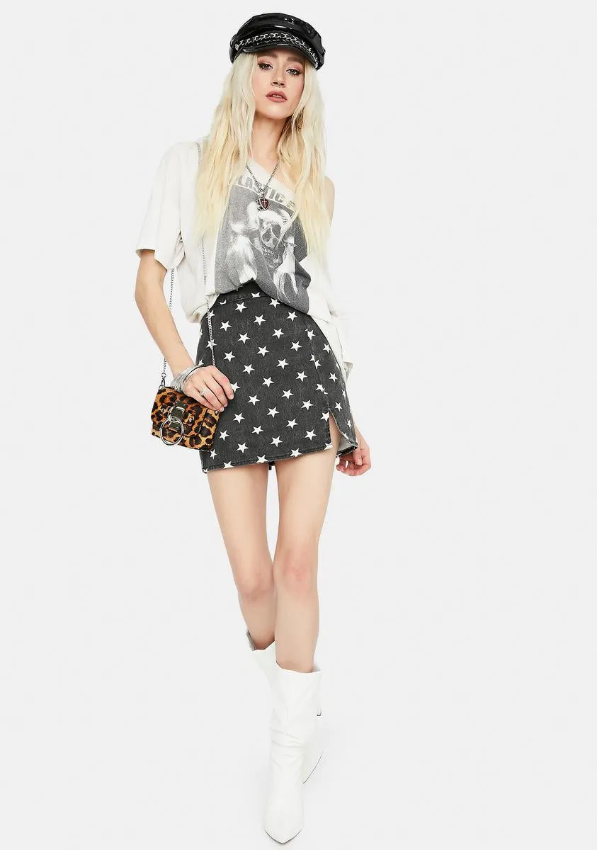 What's Your Sign Denim Mini Skirt sold by Dolls Kill product image thumbnail 3