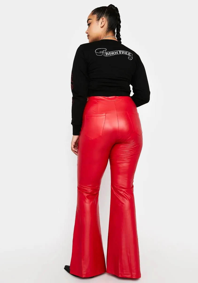 Plus Cherry Can't Pass Up Bell Bottoms sold by Dolls Kill product image thumbnail 4