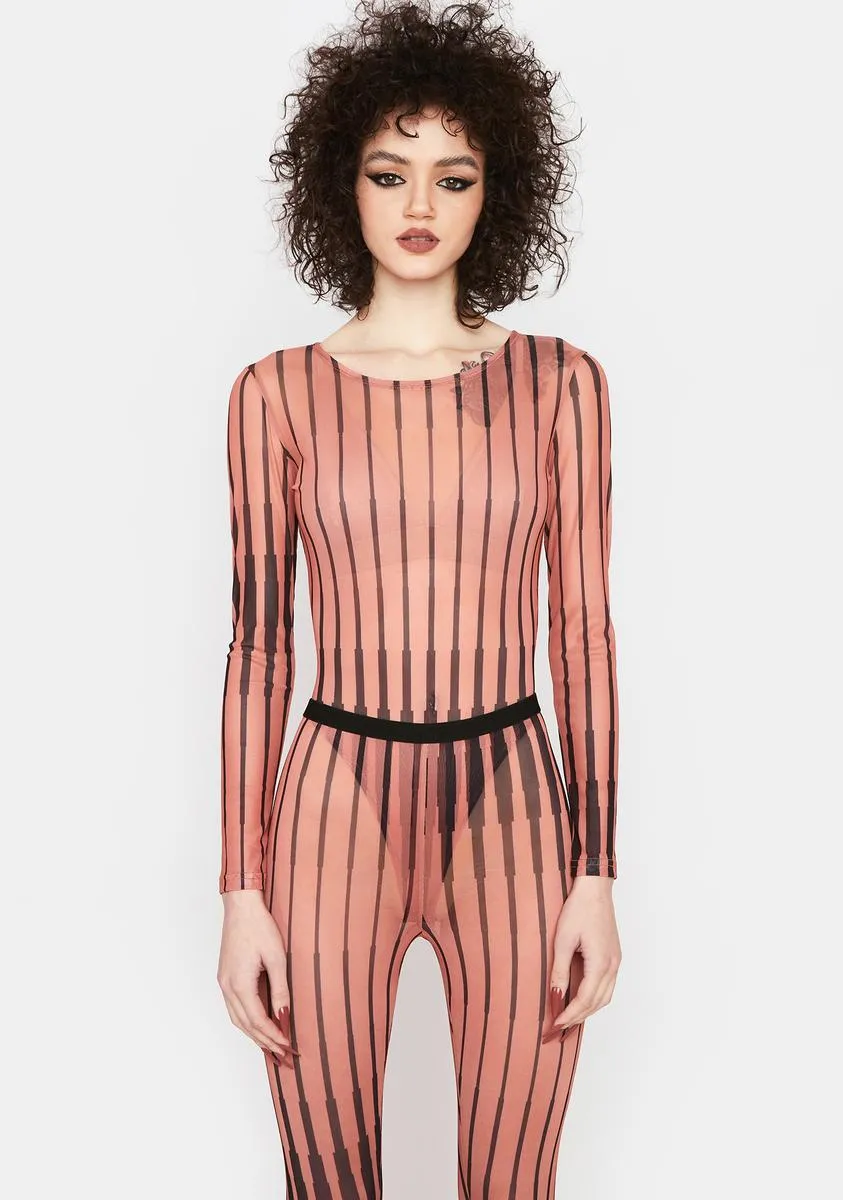Dazzle Them Mesh Catsuit sold by Dolls Kill