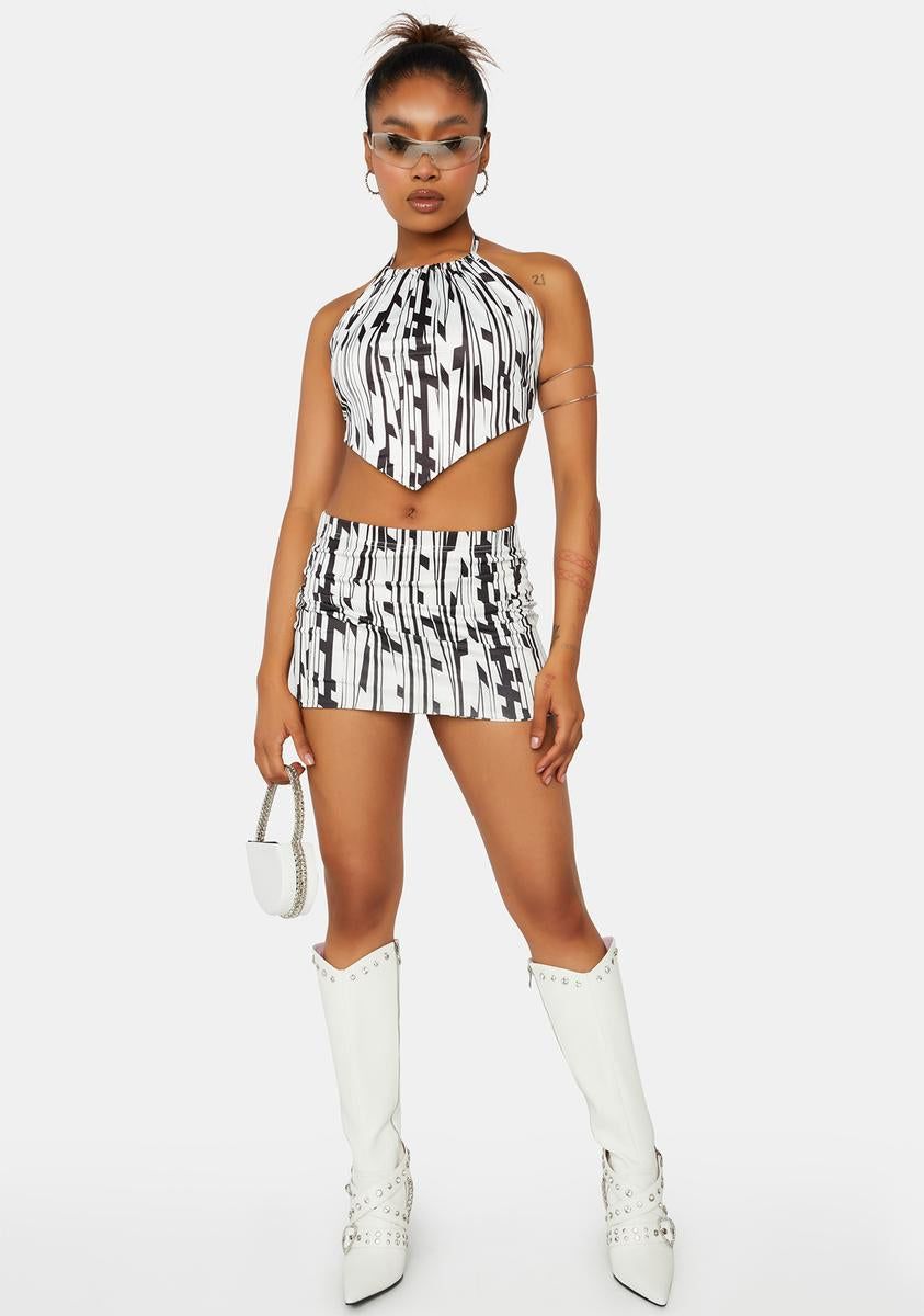 Geo Printed Micro Mini Skirt sold by Dolls Kill product image thumbnail 3