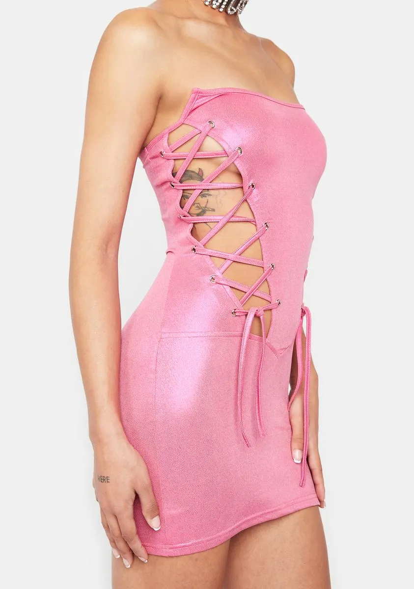 Met Her At A Bar Mini Dress sold by Dolls Kill