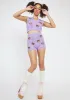 Lavender Teddy Time Knit Sweater Vest sold by Dolls Kill