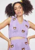 Lavender Teddy Time Knit Sweater Vest sold by Dolls Kill