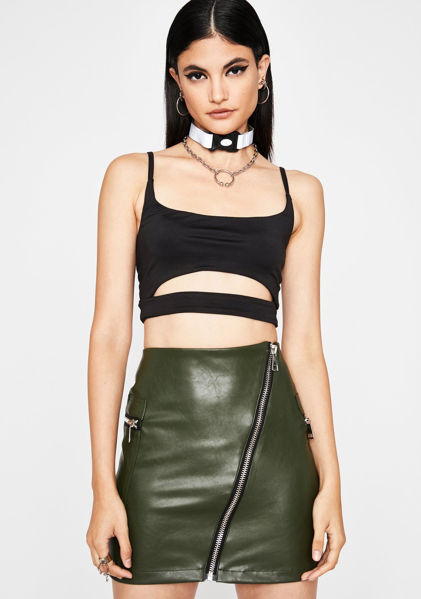 Dank Zip It Honey Mini Skirt sold by Dolls Kill product image thumbnail 2