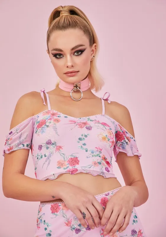 Sweet Tryst Of Fate Crop Top sold by Dolls Kill