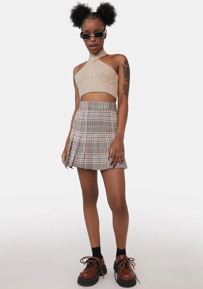 X Iris Oatmeal Cable Knit Asira Top sold by Dolls Kill product image thumbnail 3