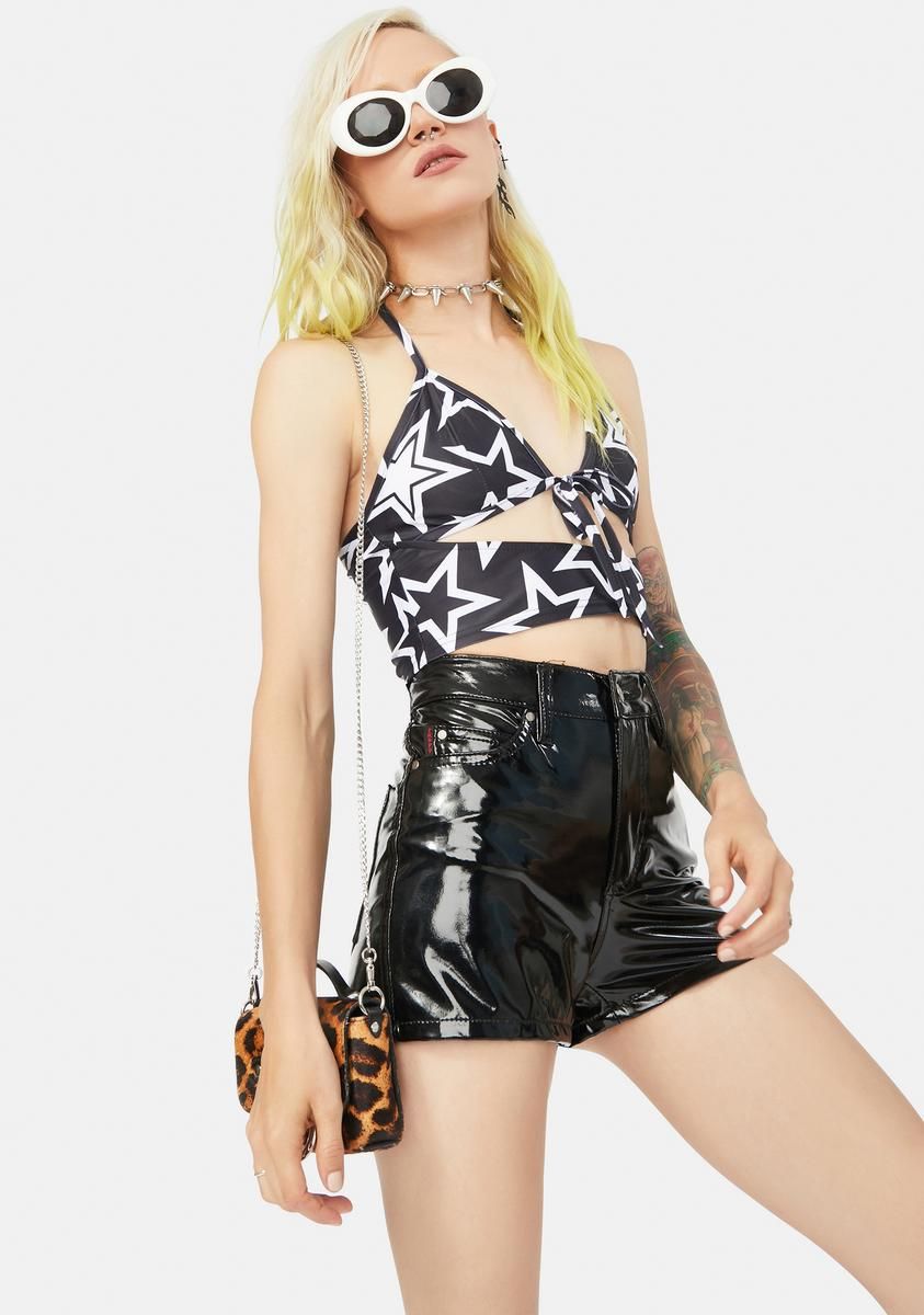 Starry Eyed Surprise Wrap Halter Top sold by Dolls Kill product image thumbnail 2