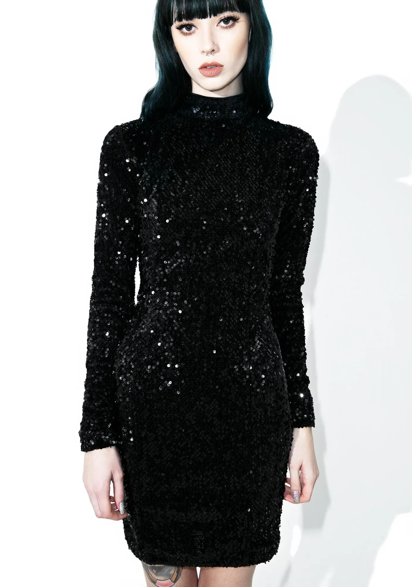 Night Flight Sequin Bodycon sold by Dolls Kill product image thumbnail 4