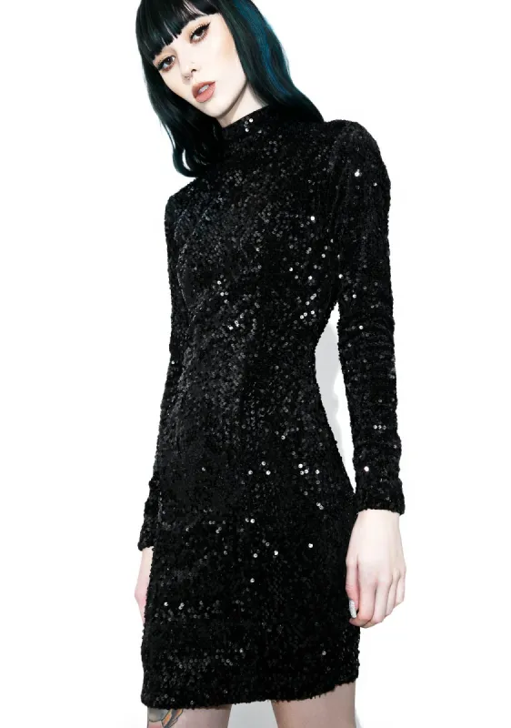 Night Flight Sequin Bodycon sold by Dolls Kill