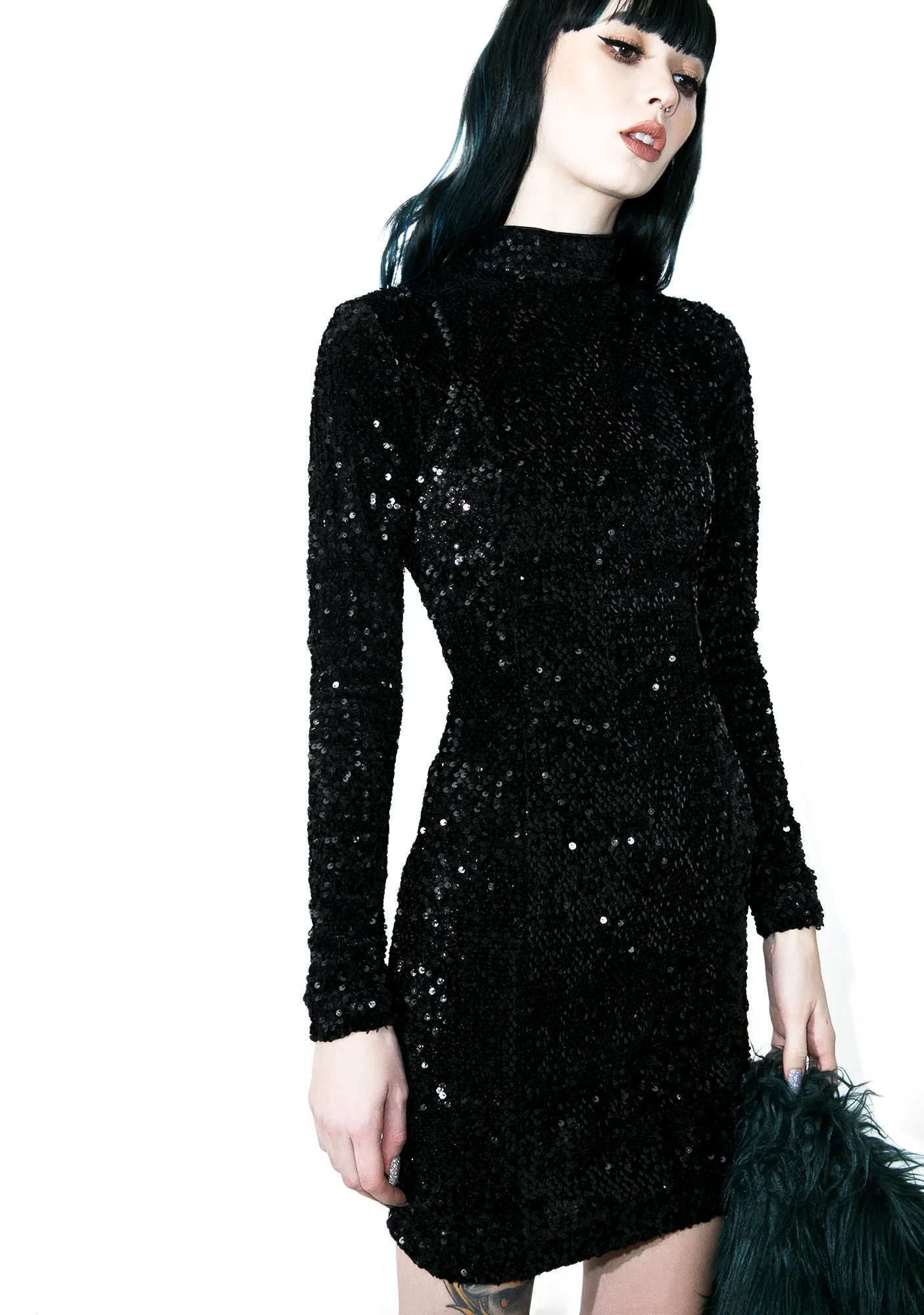 Night Flight Sequin Bodycon sold by Dolls Kill product image thumbnail 5