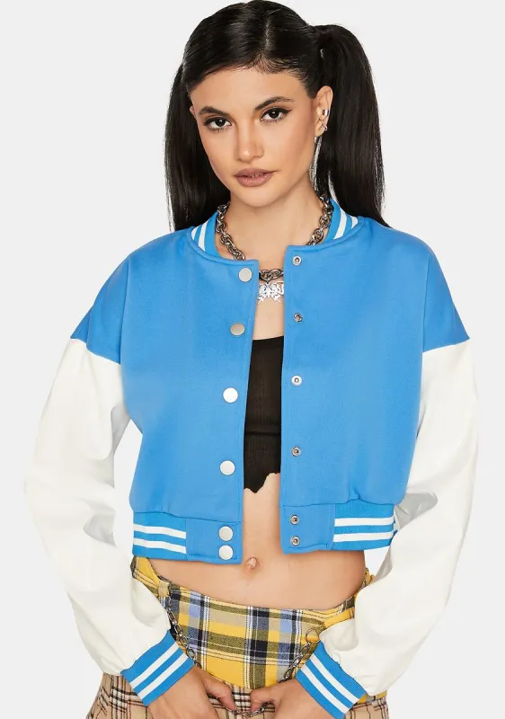 Sky Give Me Meaning Letter Jacket sold by Dolls Kill