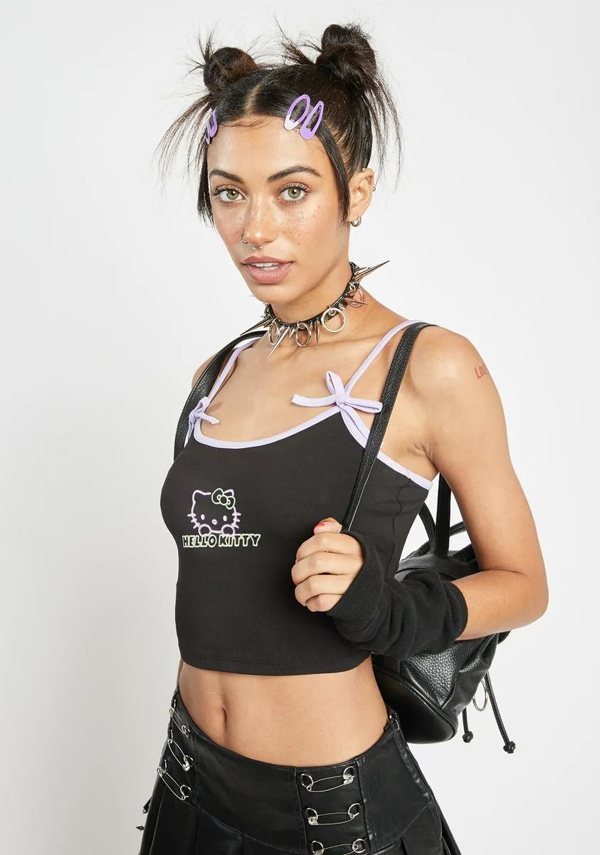 Hello Kitty Neon Cropped Cami sold by Dolls Kill product image thumbnail 2