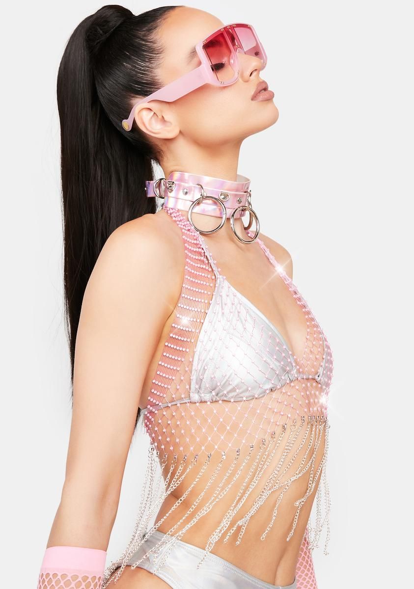 Baby Bring The Bling Crop Top sold by Dolls Kill product image thumbnail 2