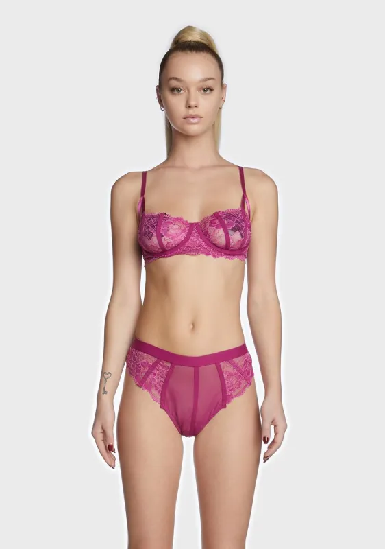 Comfort And Wine Lingerie Set sold by Dolls Kill