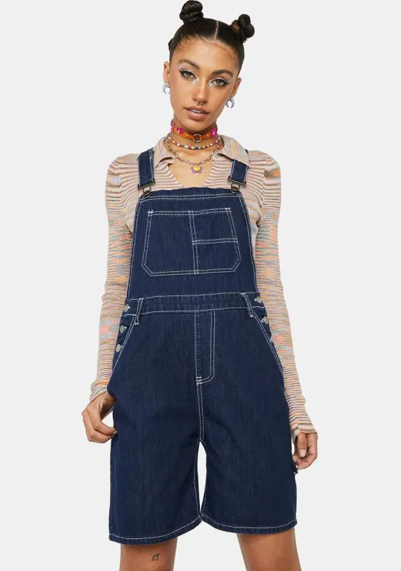 Aqua I Can Fix That Denim Shortalls sold by Dolls Kill