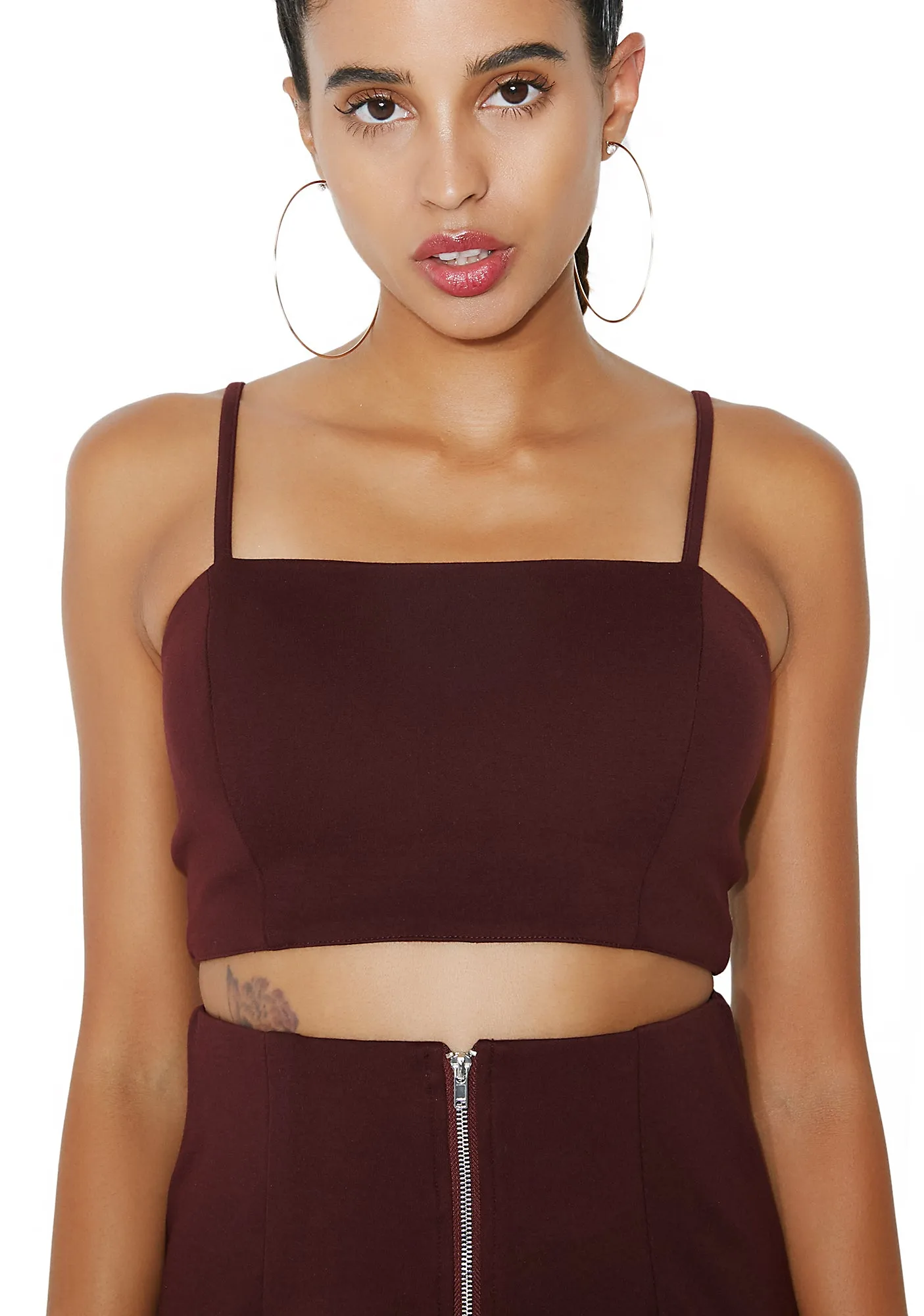 Last Call Crop Tank sold by Dolls Kill