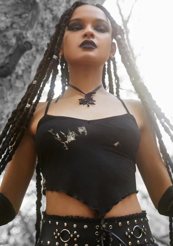 Spell Book Mood Halter Top sold by Dolls Kill