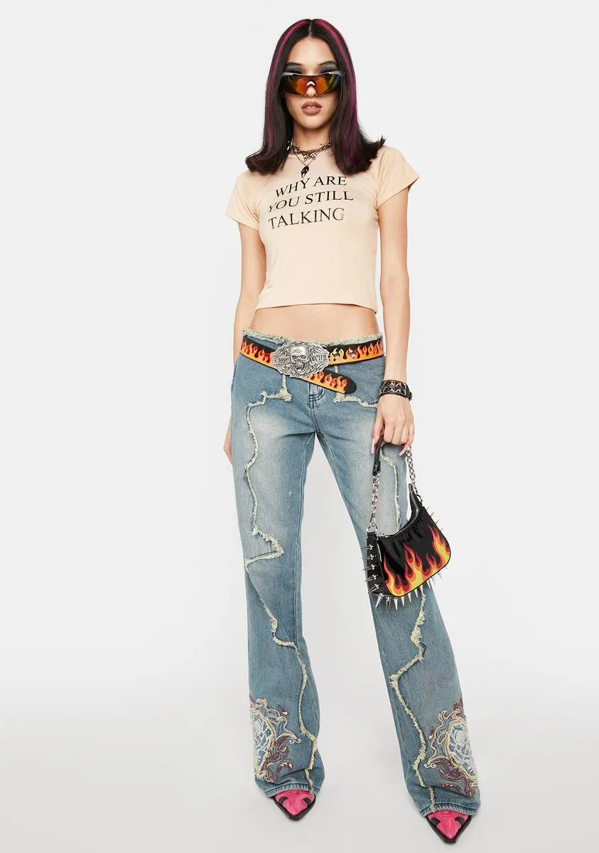 Why Are You Still Talking Tee sold by Dolls Kill product image thumbnail 3