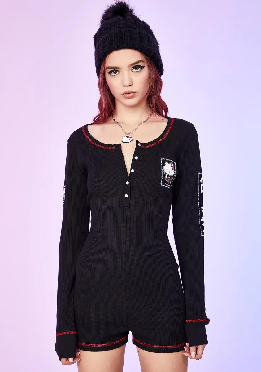 Hostile Heart Thermal Onesie sold by Dolls Kill product image thumbnail 2