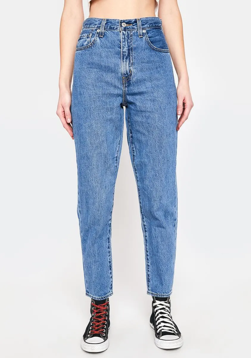 High Loose Taper Hold My Purse Denim Jeans sold by Dolls Kill