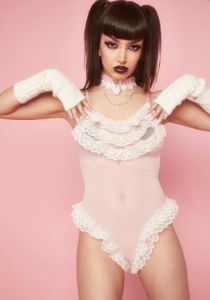 Divine Doll Mesh Bodysuit sold by Dolls Kill