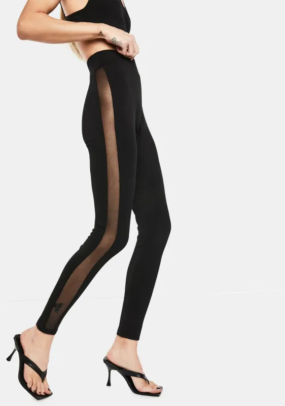 Dance Workout Mesh Leggings sold by Dolls Kill