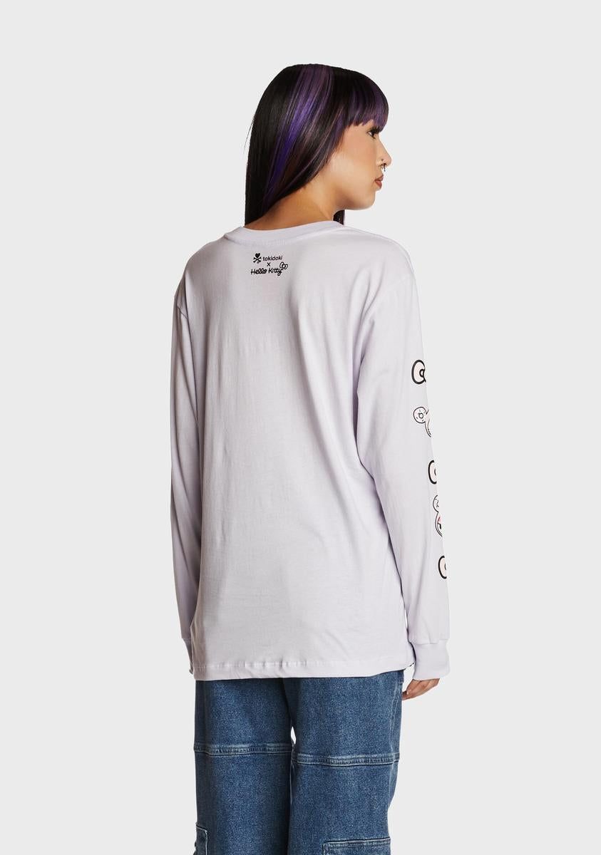 Kitty Bowtastic Long Sleeve Tee sold by Dolls Kill product image thumbnail 4