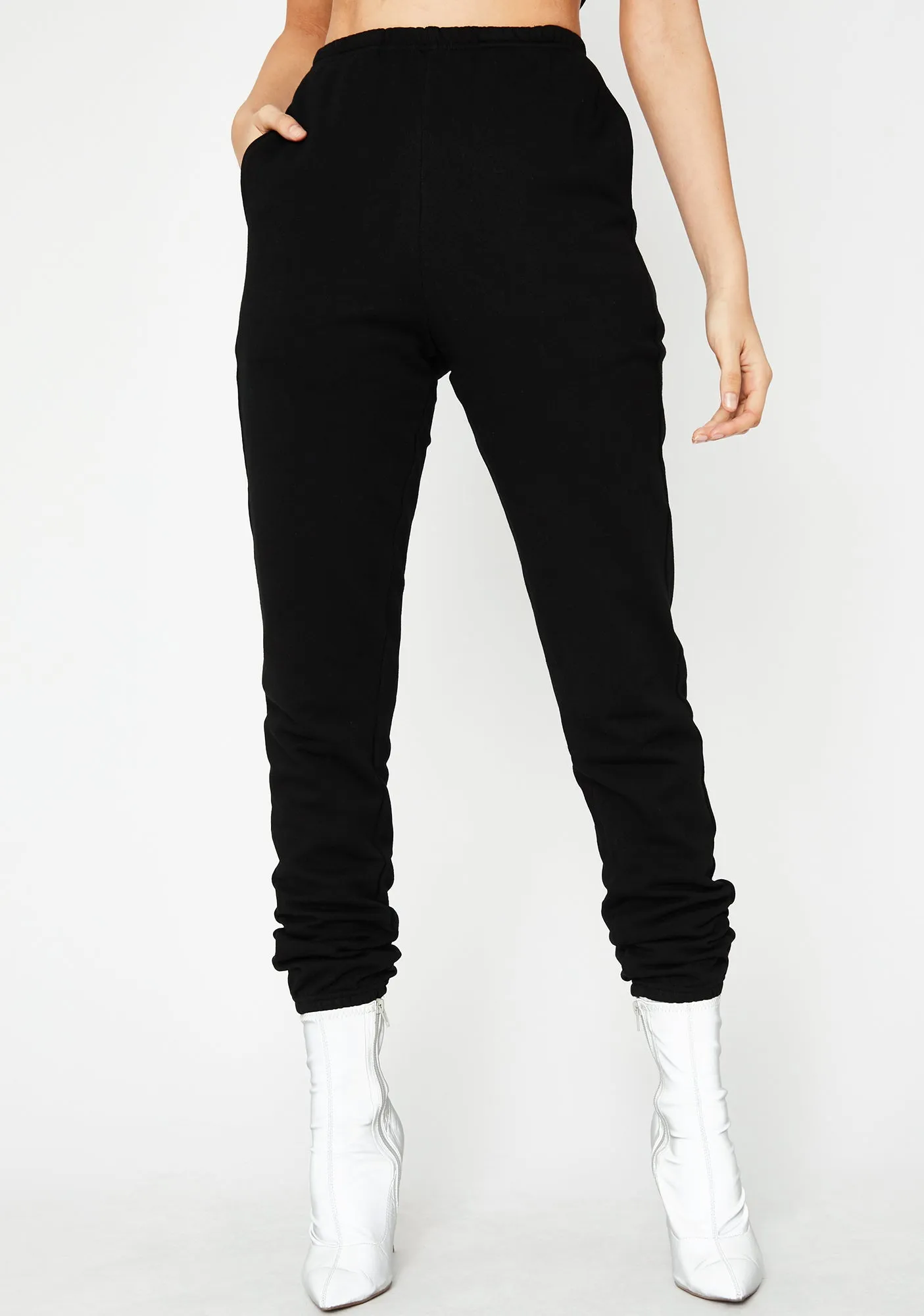Midnight Get Like Me Jogger Sweatpants sold by Dolls Kill
