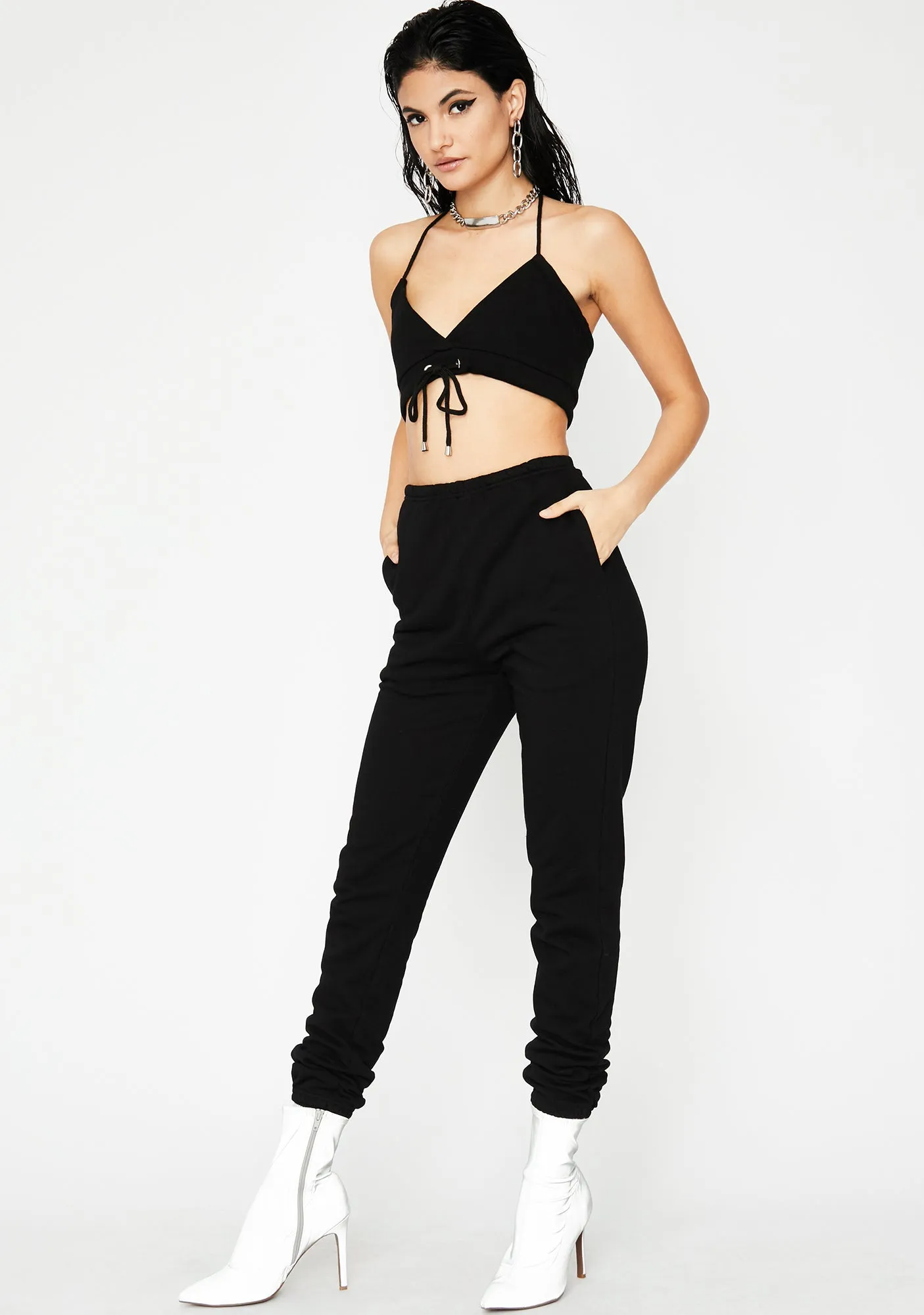 Midnight Get Like Me Jogger Sweatpants sold by Dolls Kill product image thumbnail 2
