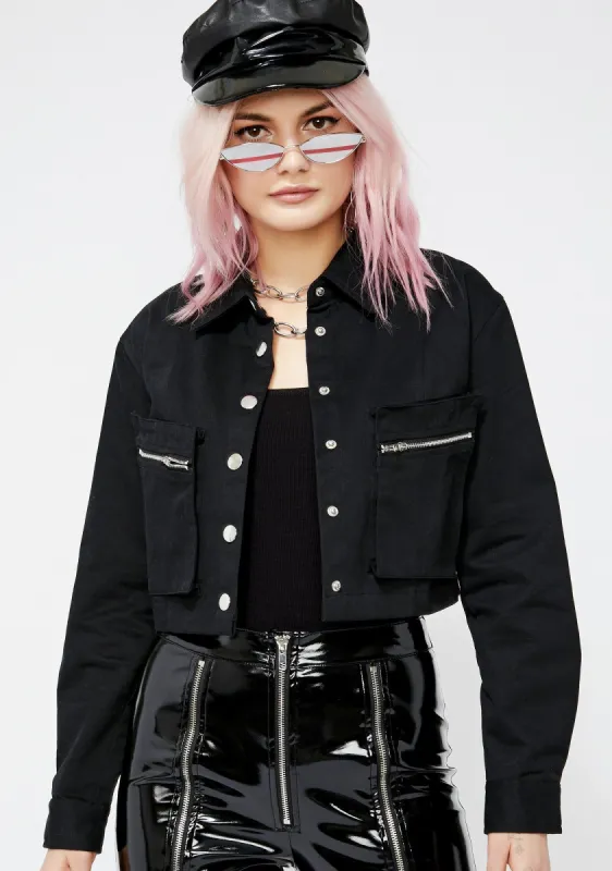 Turn It Up Denim Jacket sold by Dolls Kill