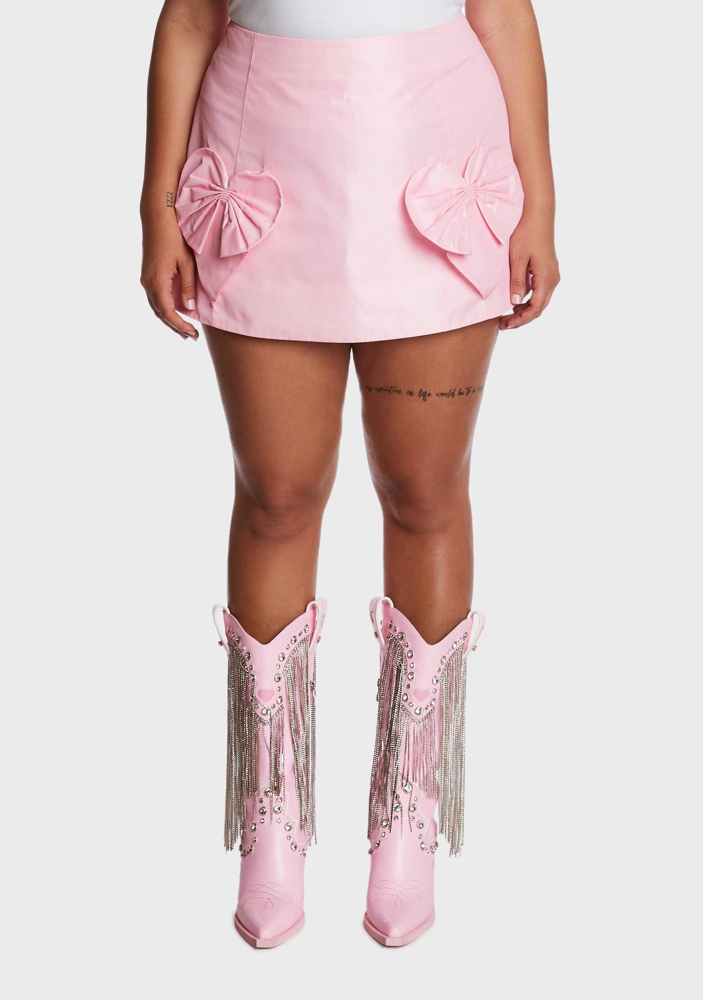 Plus Love Triangle Mini Skirt sold by Dolls Kill