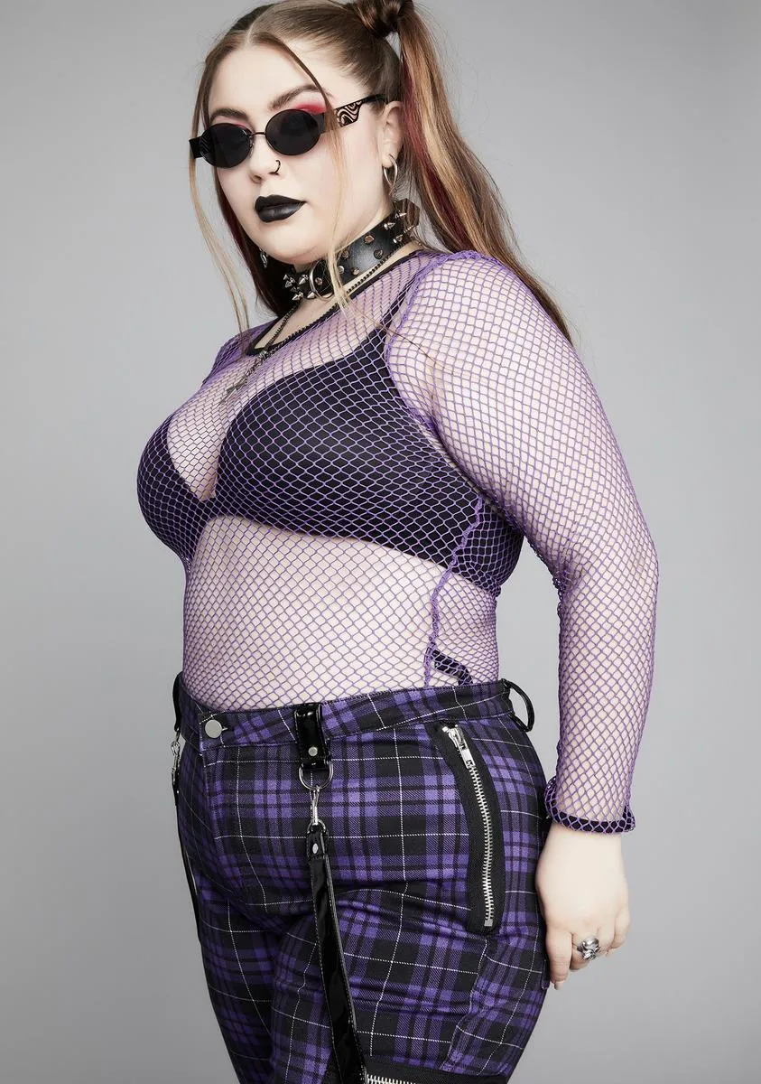 Plus Presence Of Evil Fishnet Top sold by Dolls Kill product image thumbnail 2