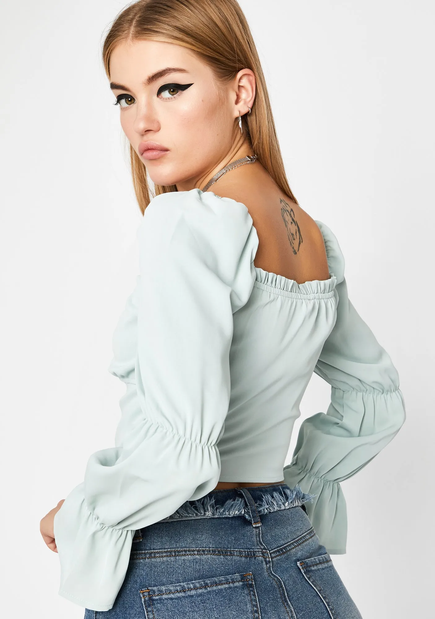 Wish U Were Here Blouse Top sold by Dolls Kill product image thumbnail 4