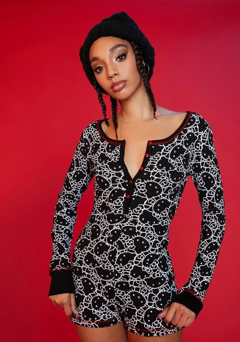 Shadow Dimension Thermal Onesie sold by Dolls Kill