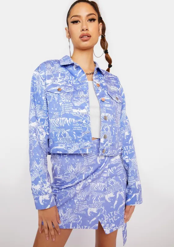 Riot Crop Jacket sold by Dolls Kill