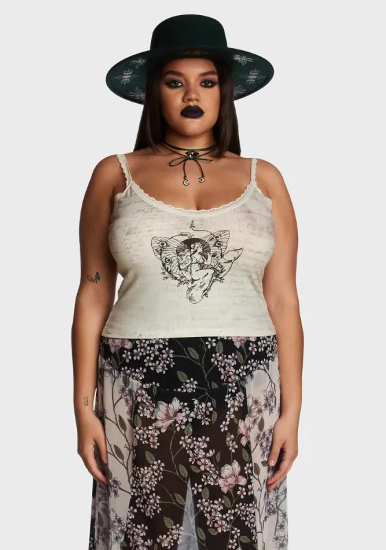 Plus Light As A Feather Tank Top sold by Dolls Kill