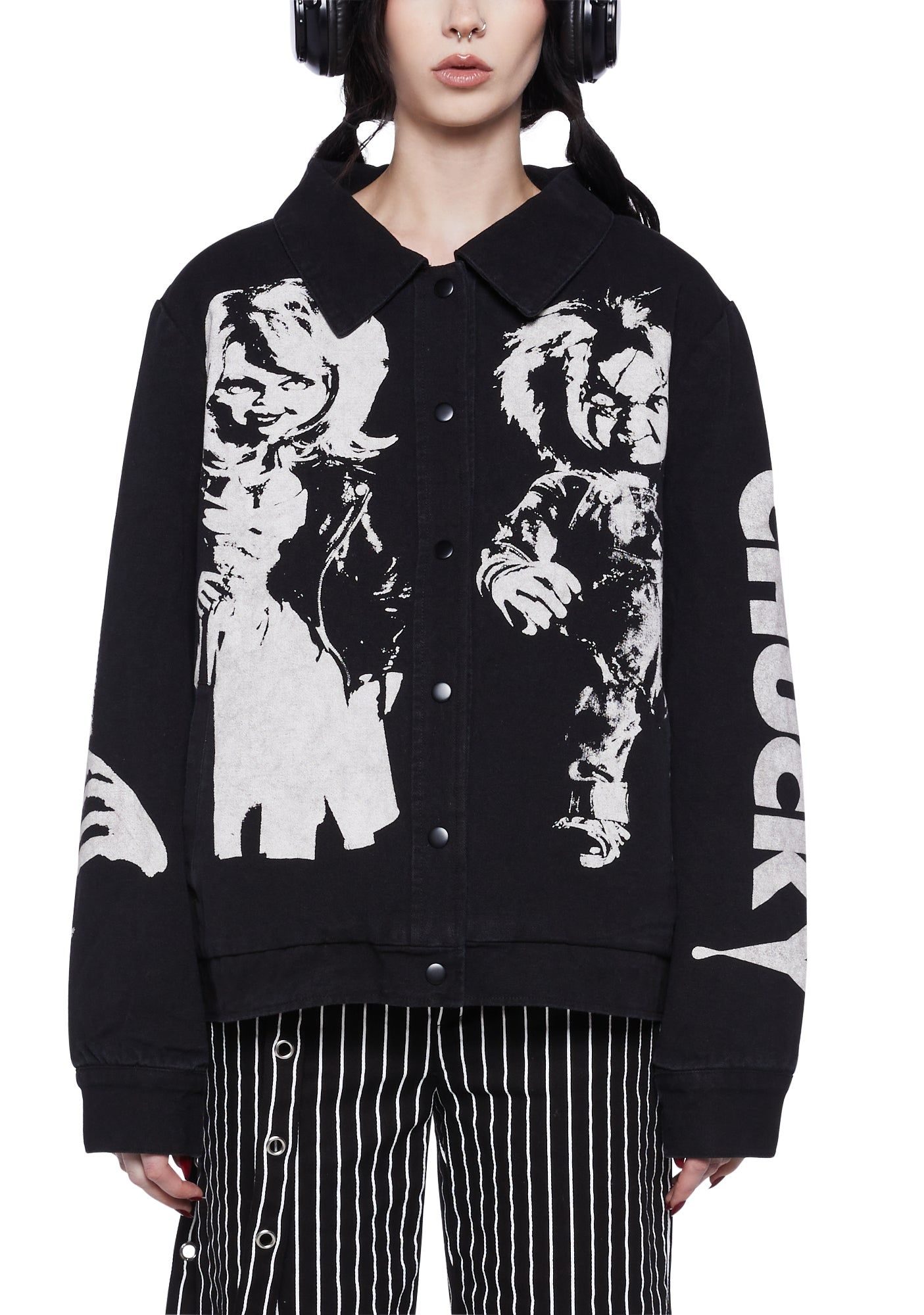 Without Warning Twill Jacket sold by Dolls Kill product image thumbnail 5