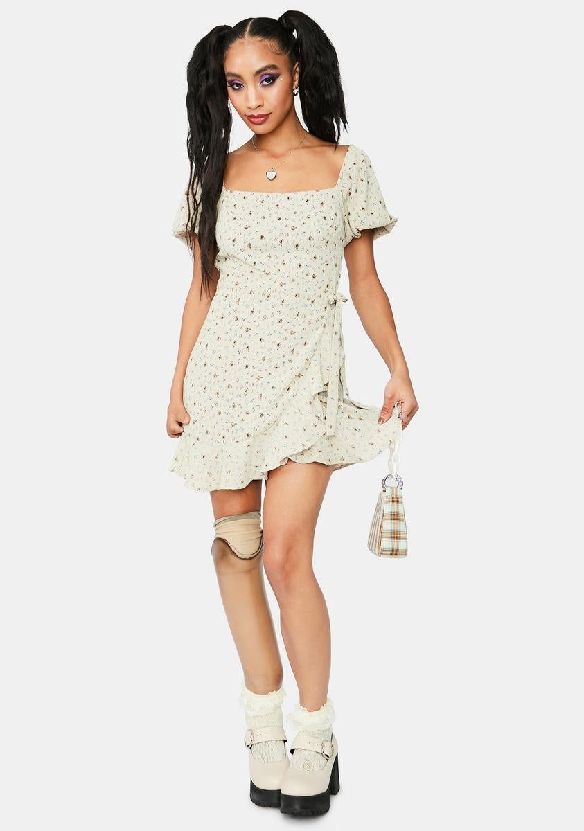 Sage Take It All Floral Dress sold by Dolls Kill product image thumbnail 3