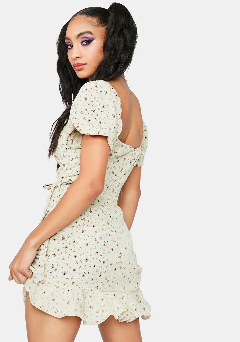 Sage Take It All Floral Dress sold by Dolls Kill product image thumbnail 4